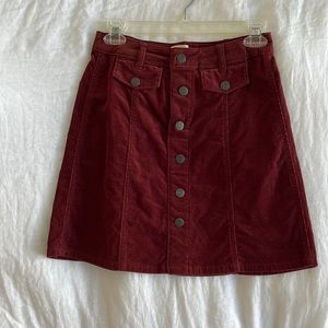 Maroon Skirt